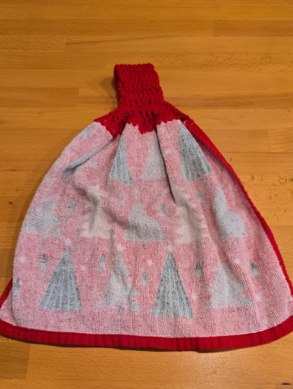 Handmade Hanging Hand Towel - Christmas Trees